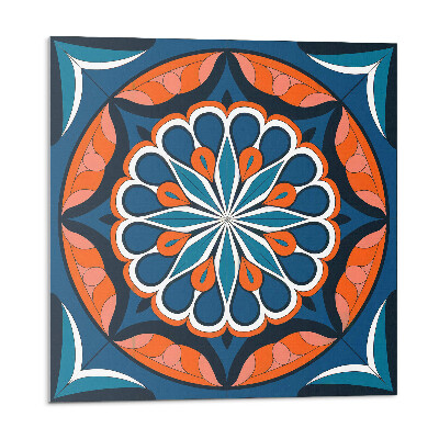 Vinyl csempe Mandala minta levelekkel