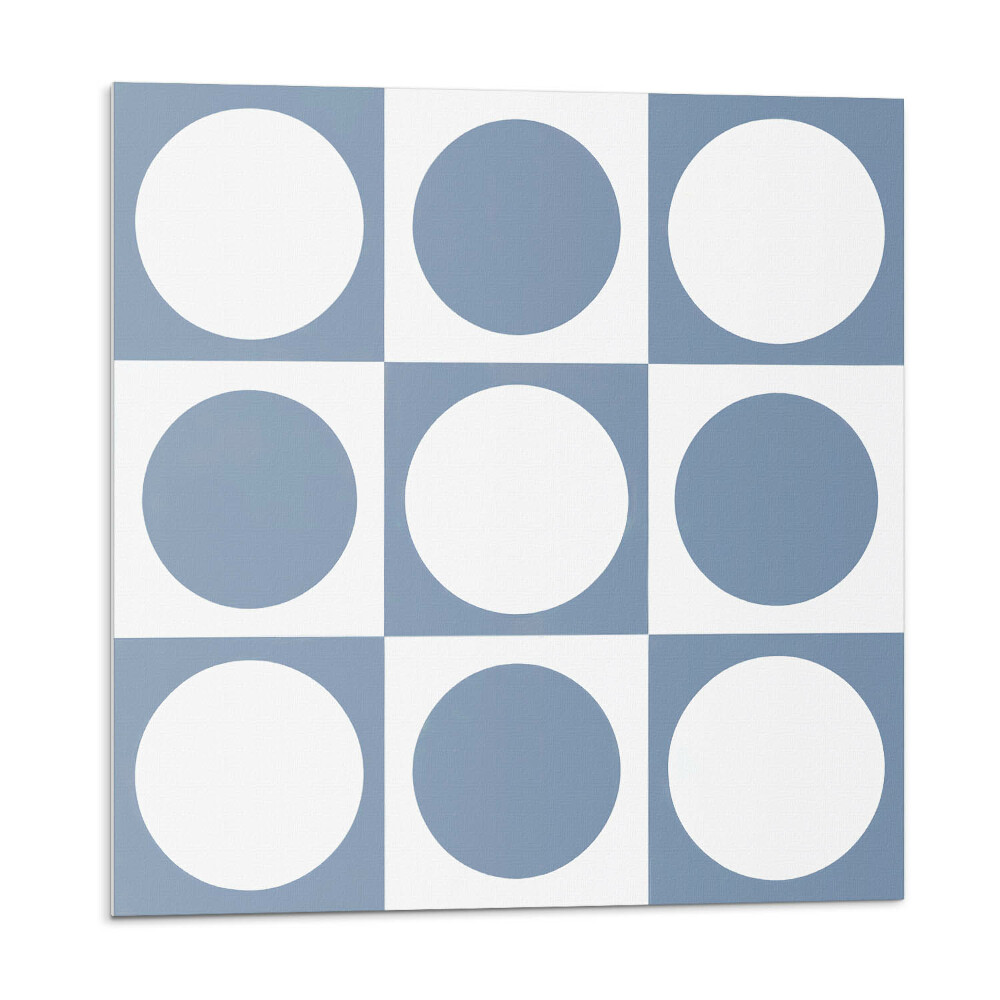 Vinyl csempe falra Geometriai körök egy rácsban