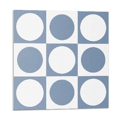 Vinyl csempe falra Geometriai körök egy rácsban