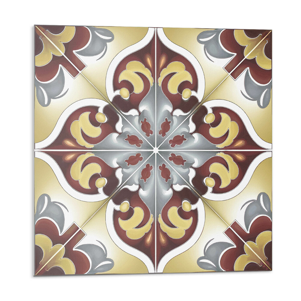 Öntapadós vinyl csempe Dekoratív minta virágmotívummal