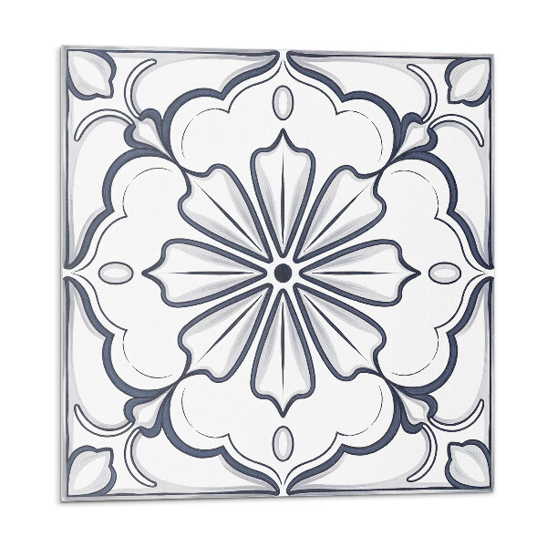 Öntapadós vinyl csempe Virágminta a csempén