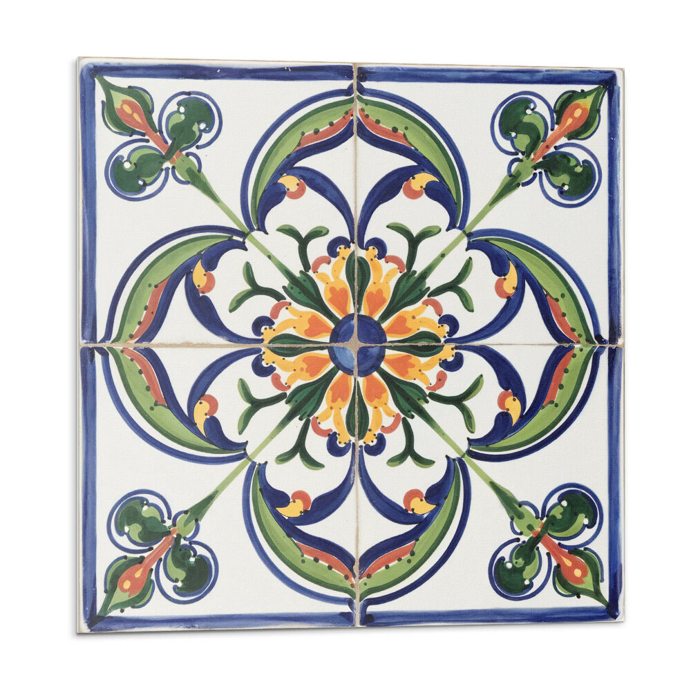 Vinyl csempe falra Virágminta a csempén