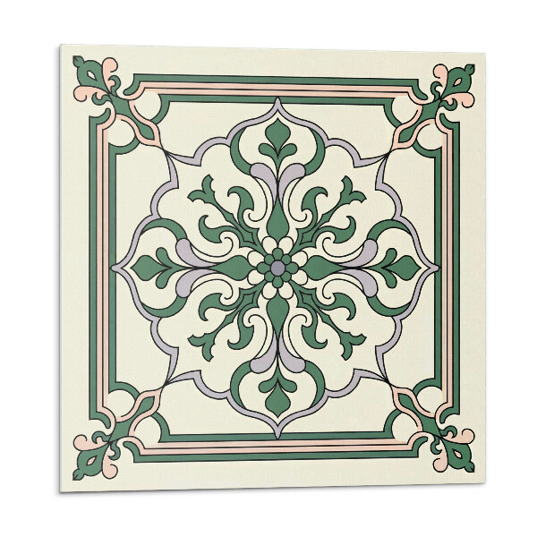 Vinyl csempe falra Virágminta díszekkel