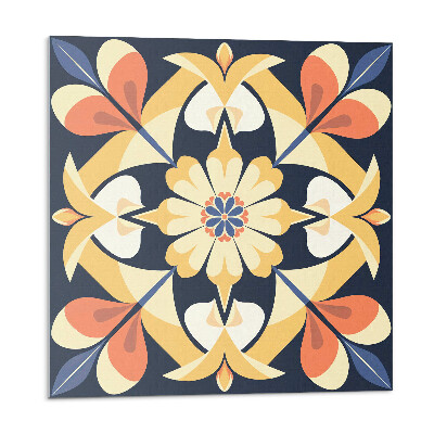 Öntapadós vinyl csempe Virágmintás mandala