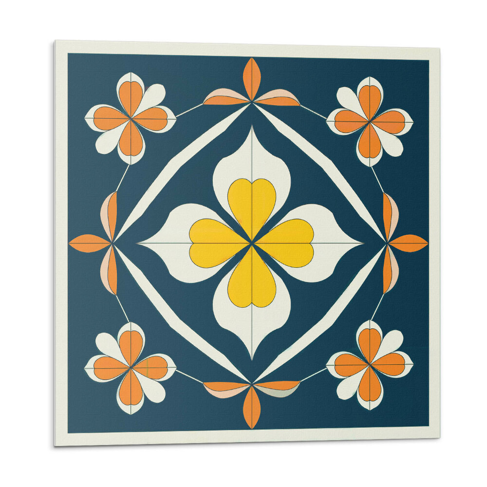 Vinyl csempe Virágminta szimmetriával