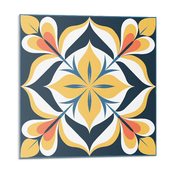 Öntapadós vinyl csempe Stílusos virágminta