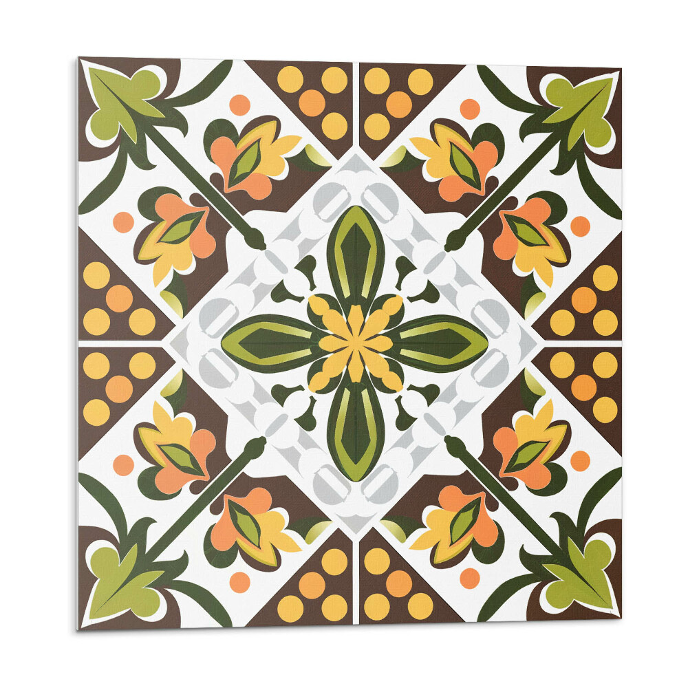 Vinyl csempe falra Virágminta szimmetriában