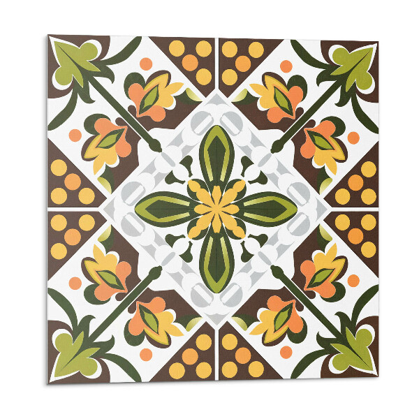 Vinyl csempe falra Virágminta szimmetriában