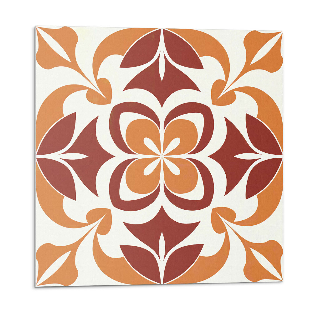 Vinyl csempe falra Virágminta levelekkel