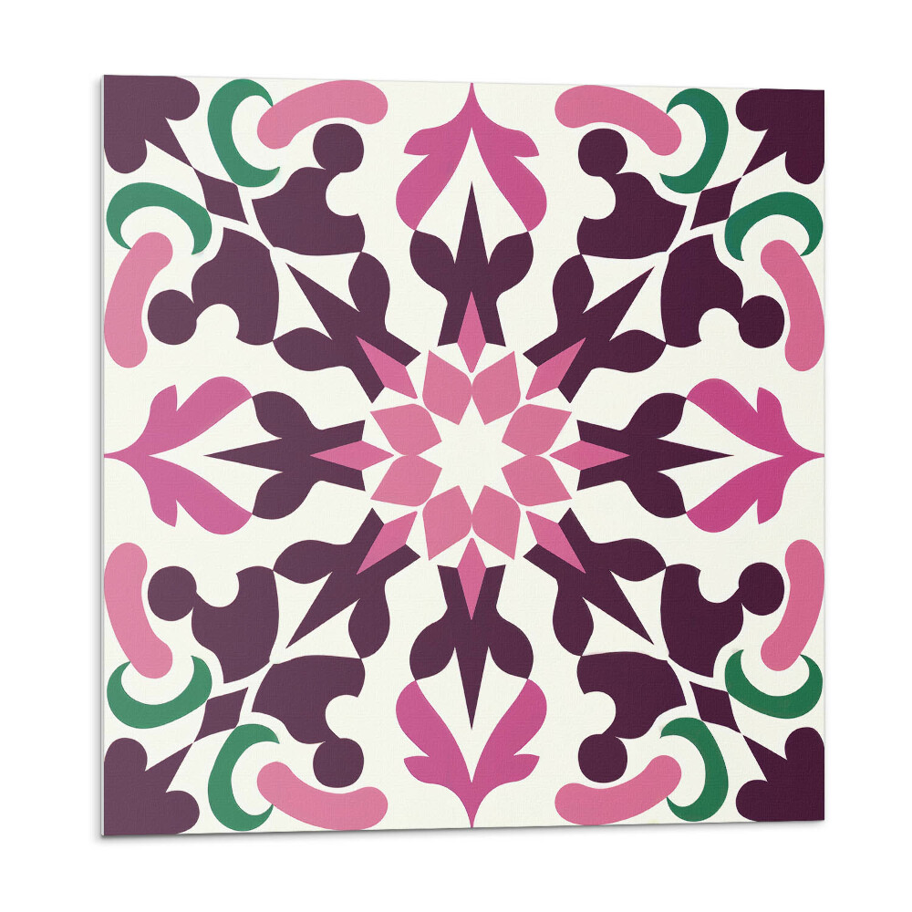 Vinyl csempe falra Szimmetrikus növényi minta