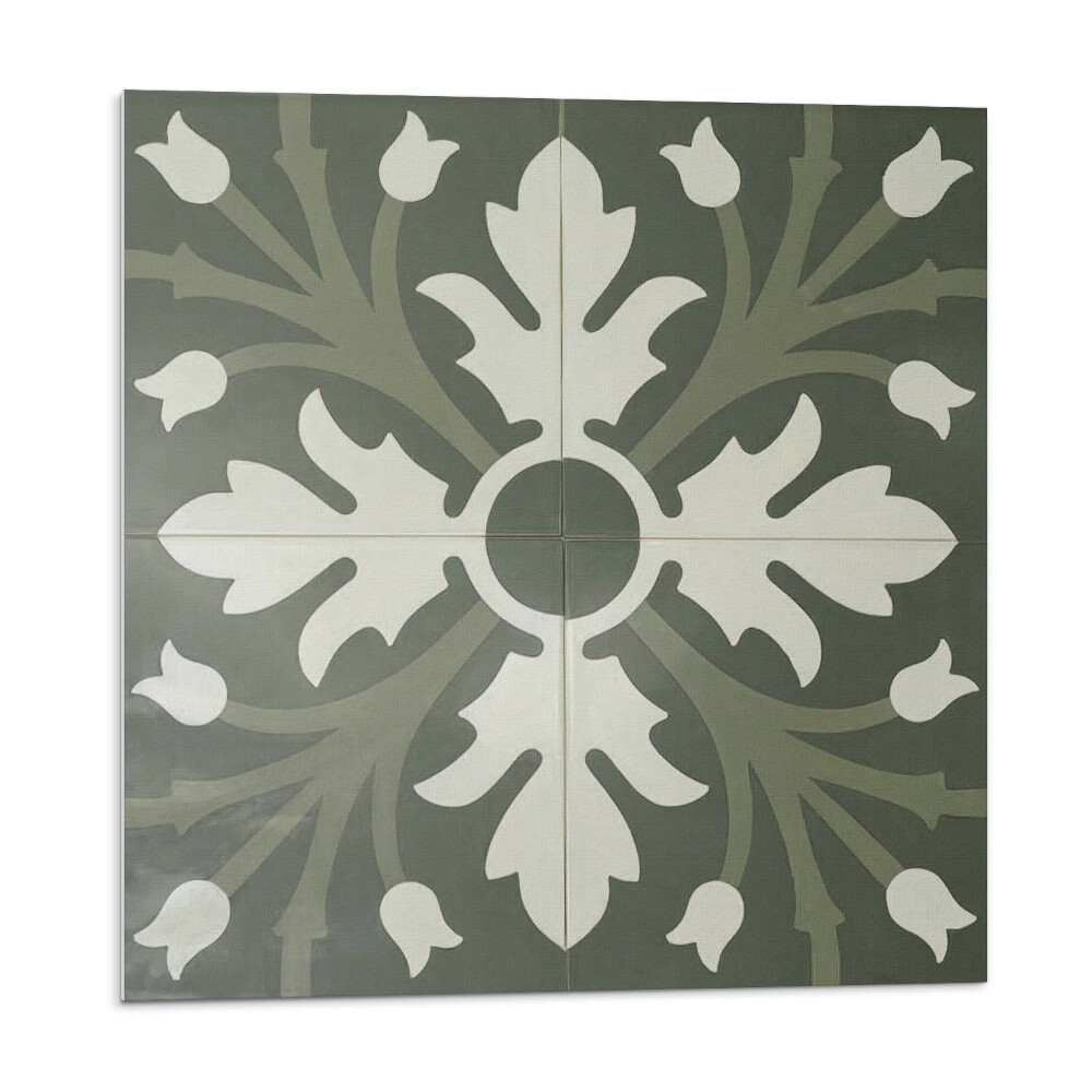 Öntapadós vinyl csempe Növényminta a csempéken