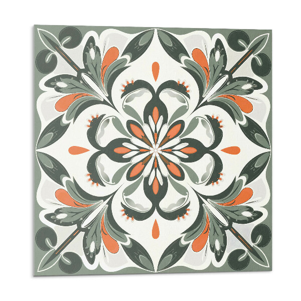 Öntapadós vinyl csempe Virágminta levelekkel