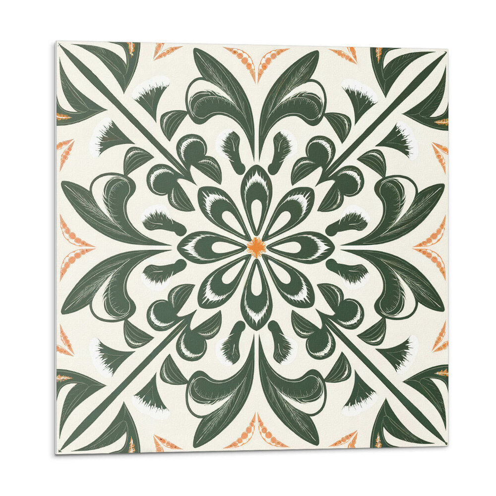 Vinyl csempe Virágminta levelekkel