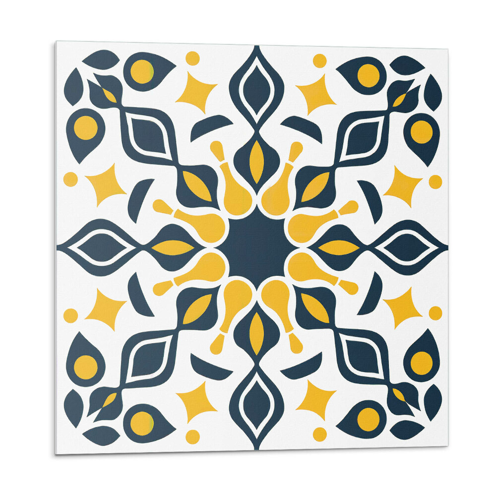 Öntapadós vinyl csempe Virágminta szimmetriával