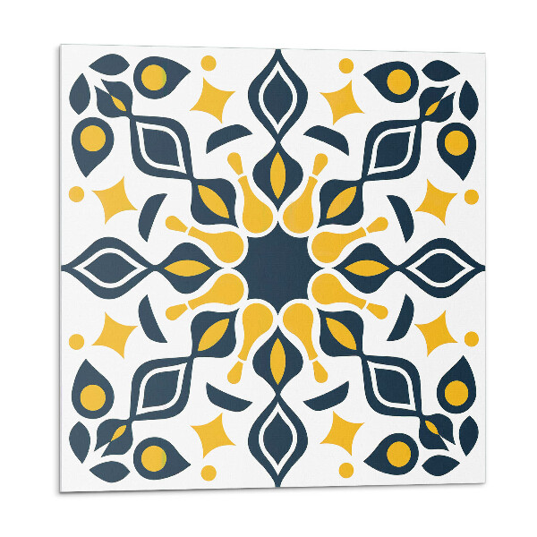 Öntapadós vinyl csempe Virágminta szimmetriával