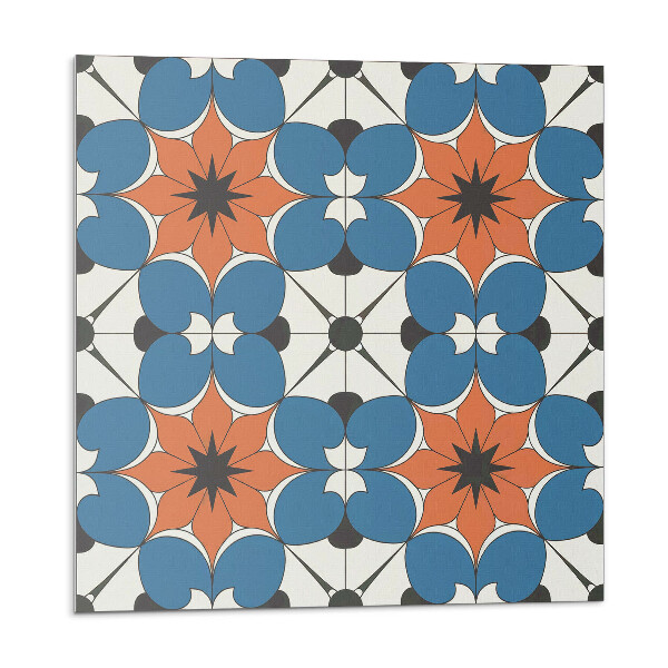 Öntapadós vinyl csempe Virágminta a háttérben