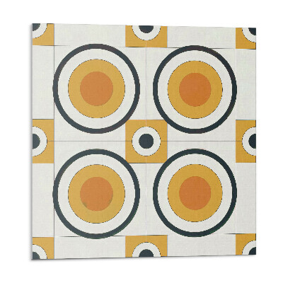 Vinyl csempe Körök és négyzetek geometriája