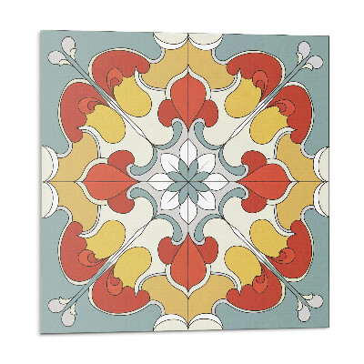 Öntapadós vinyl csempe Virágmintás mandala