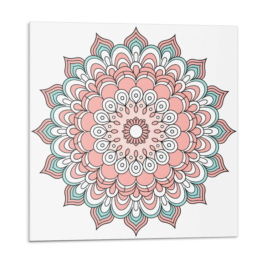 Öntapadós vinyl csempe Virágmintás mandala