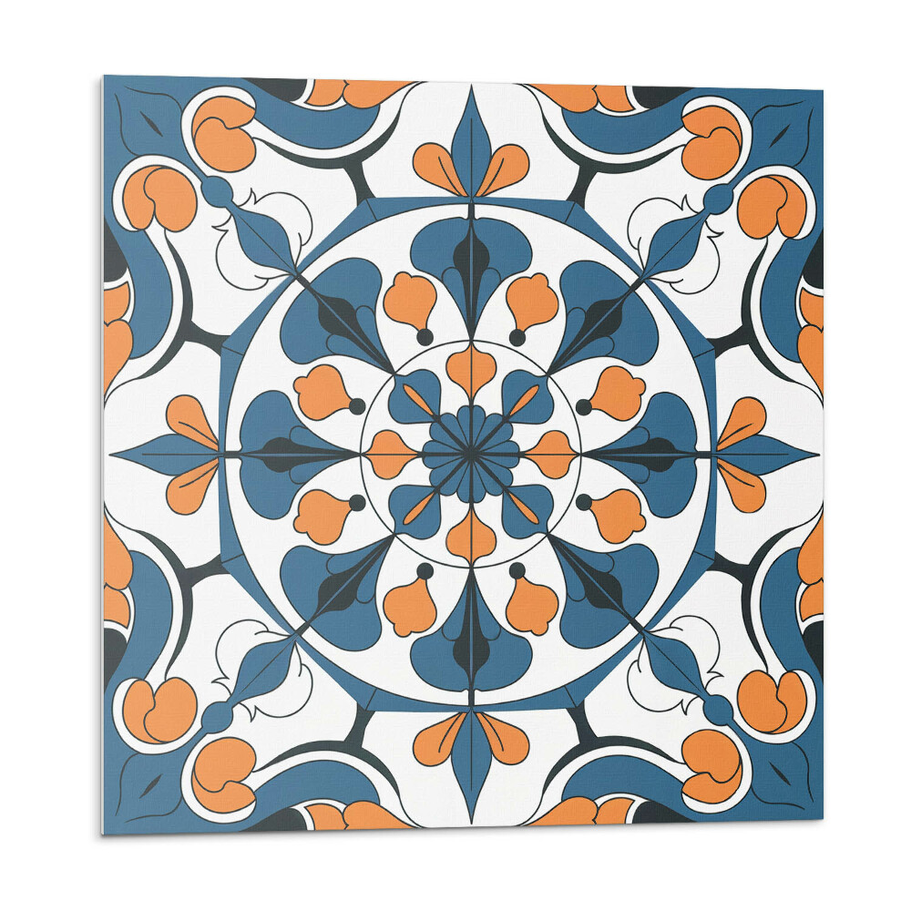 Vinyl csempe Virágminta egy mandalában