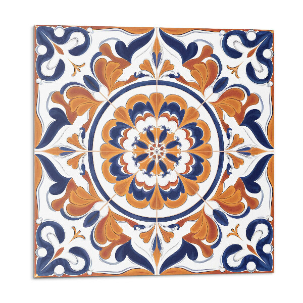 Öntapadós vinyl csempe Virágminta körben