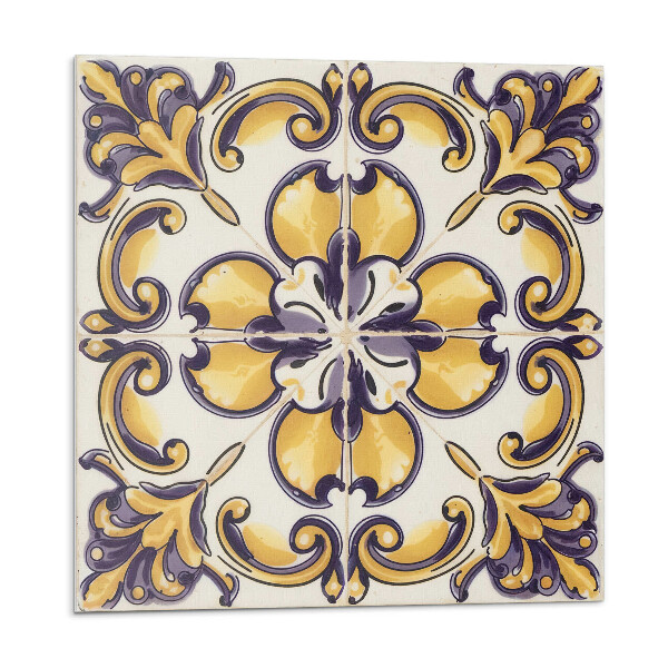 Öntapadós vinyl csempe Virágmotívumos minta