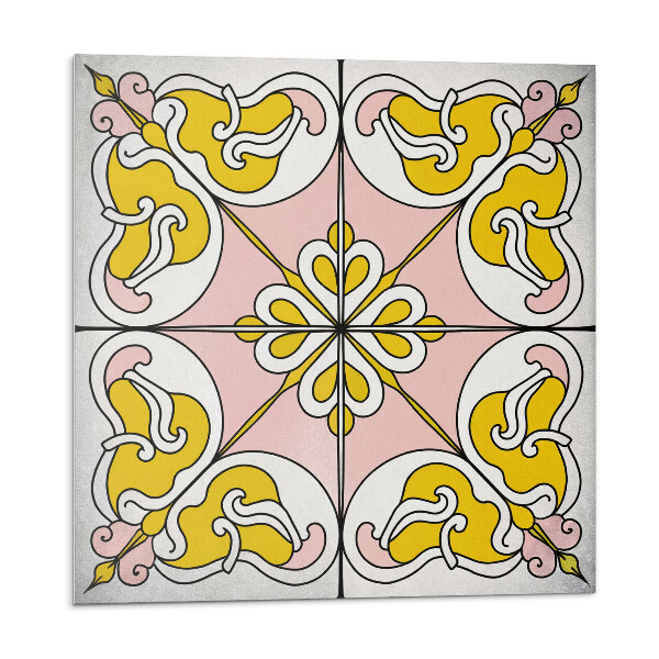 Vinyl csempe Virágmintás csempékben