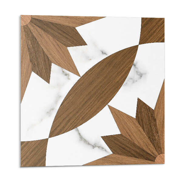 Vinyl csempe Geometrikus minta fával