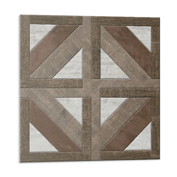 Öntapadós vinyl csempe Fa és beton geometria