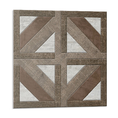 Öntapadós vinyl csempe Fa és beton geometria