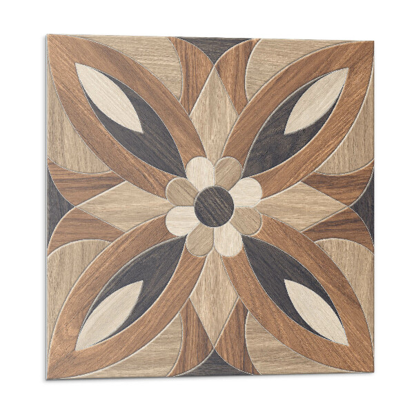 Vinyl csempe falra Virágminta fából