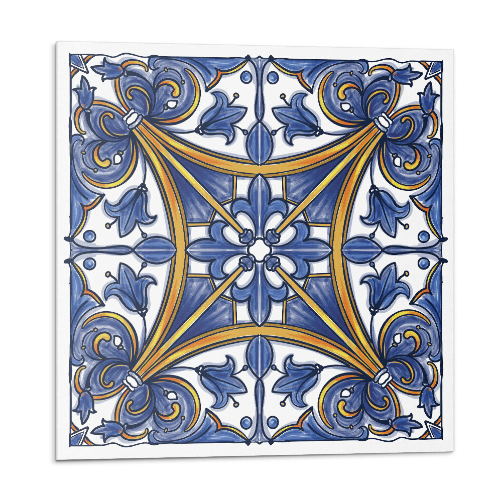 Öntapadós vinyl csempe Növényi minta díszekkel