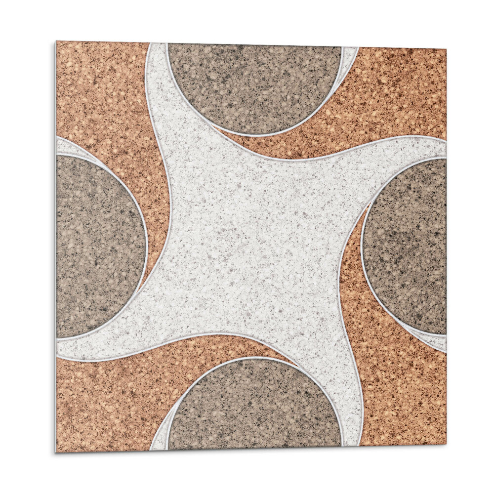 Vinyl csempe Körökkel és hullámokkal díszített minta