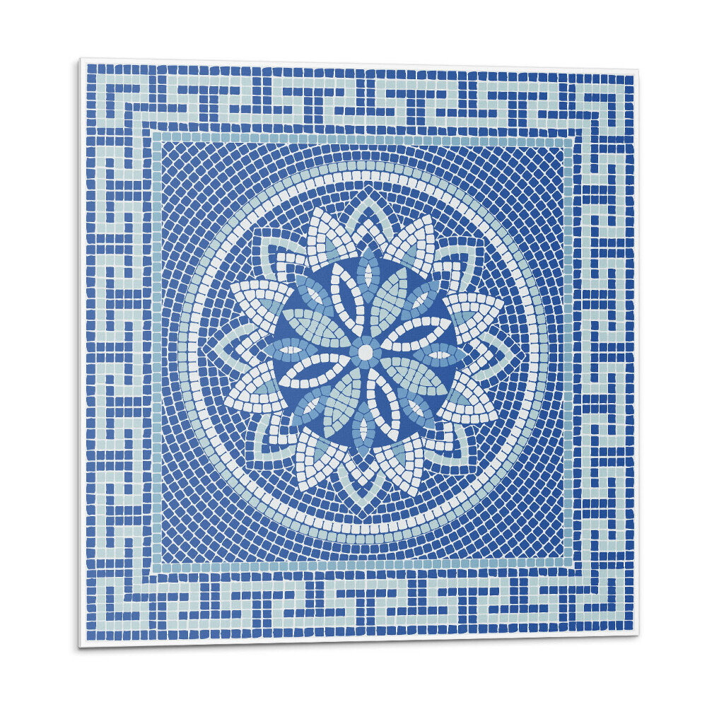 Vinyl csempe falra Mozaik virágmintás design