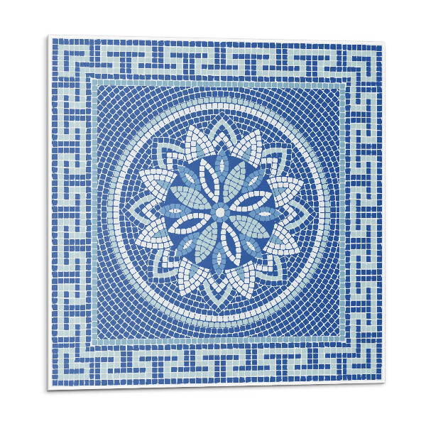 Vinyl csempe falra Mozaik virágmintás design