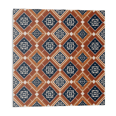 Vinyl csempe falra Geometria barnában és fehérben