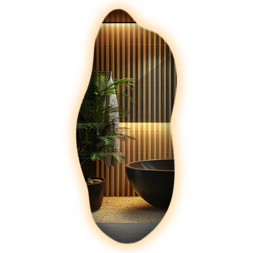 Dekoratív tükör LED világítással