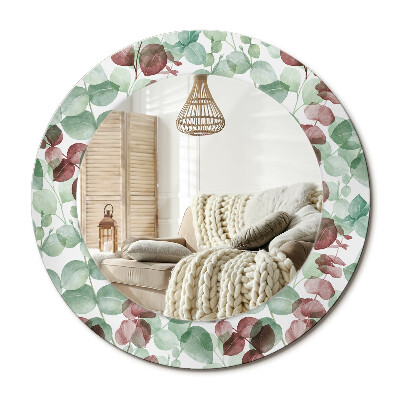 Kerek dekor tükör Eukaliptusz