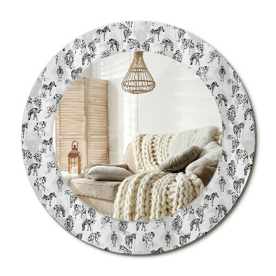 Kerek design tükör Trópusi tigris