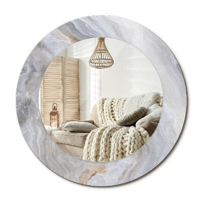 Kerek tükör dekoráció Absztrakt márvány