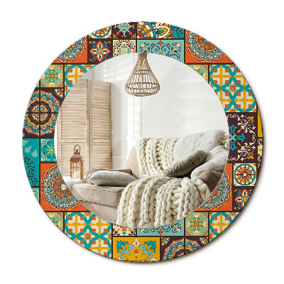 Kerek tükör dekoráció Arab minta