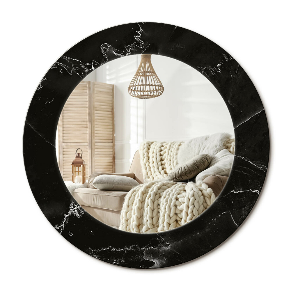 Kerek tükör dekoráció Márvány kő
