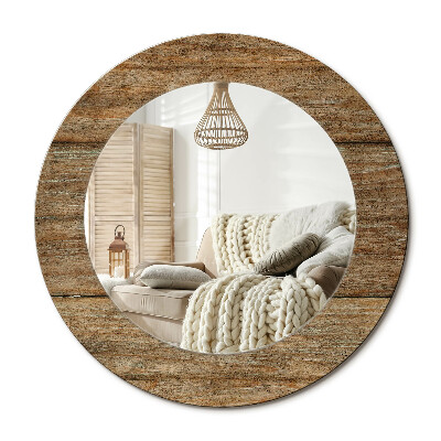 Kerek dekor tükör Régi fa