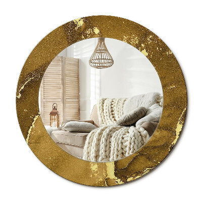 Kerek dekor tükör Fémes örvények