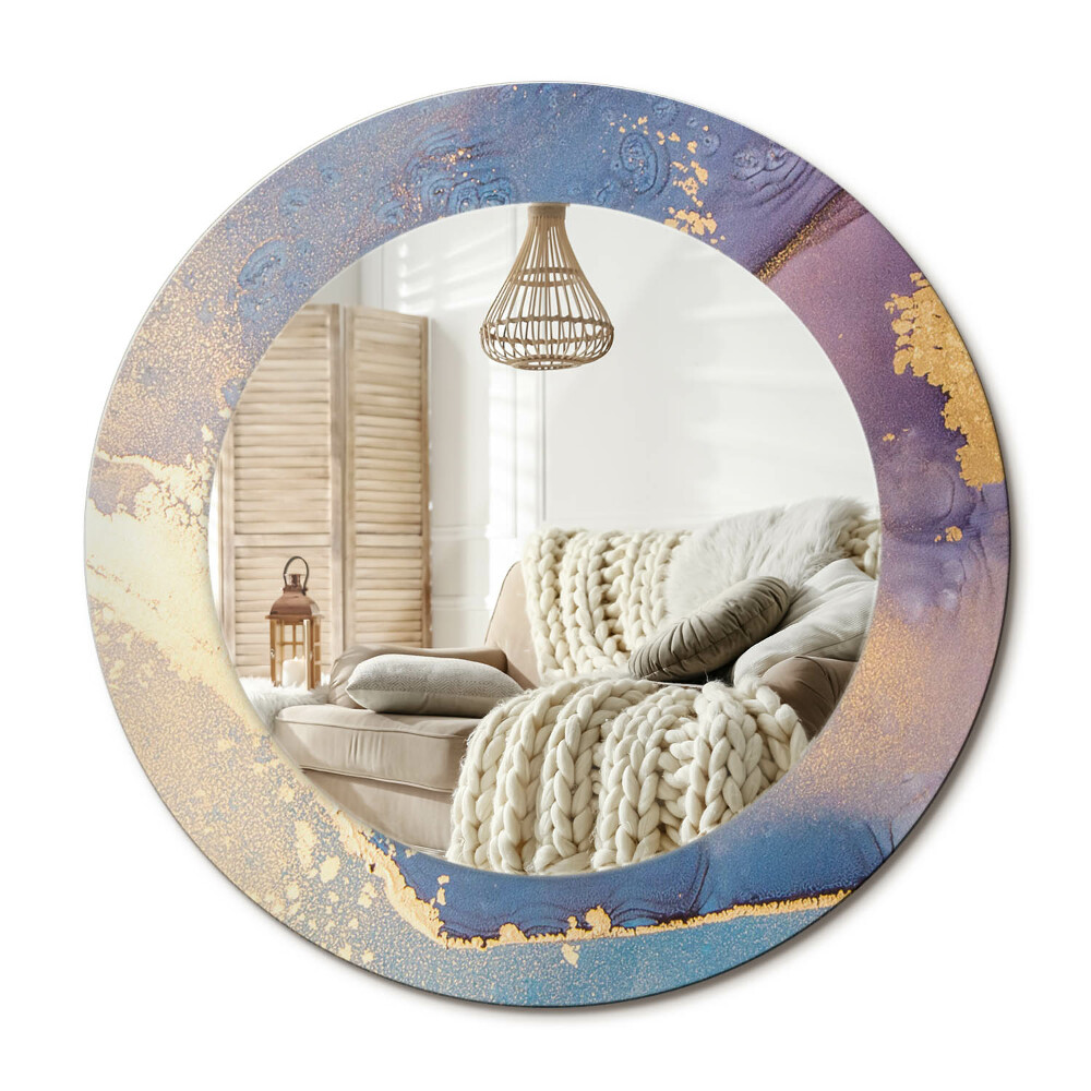 Kerek dekor tükör Márványkő