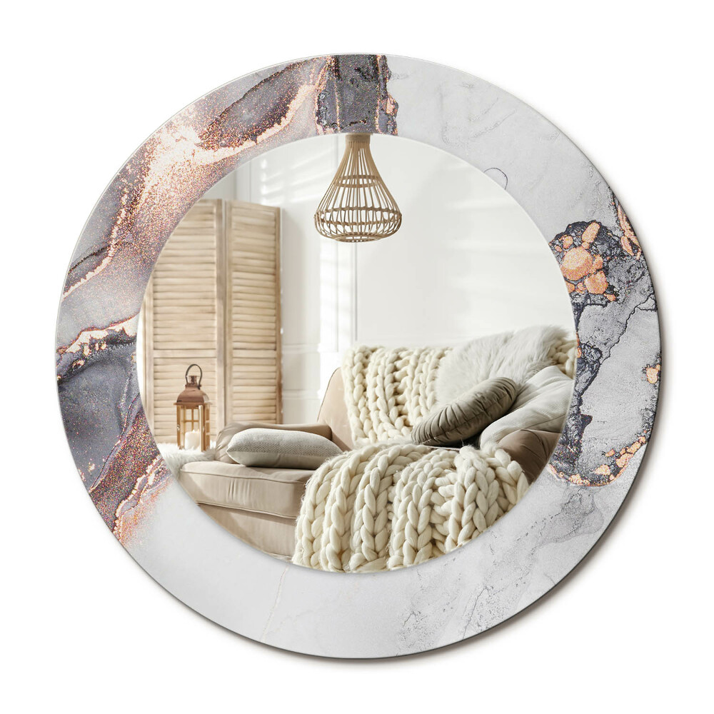 Kerek dekor tükör Absztrakt márvány