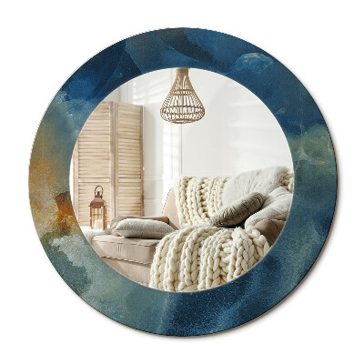 Kerek design tükör Márvány onyx