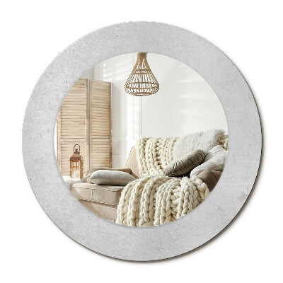 Kerek tükör dekoráció Beton textúra