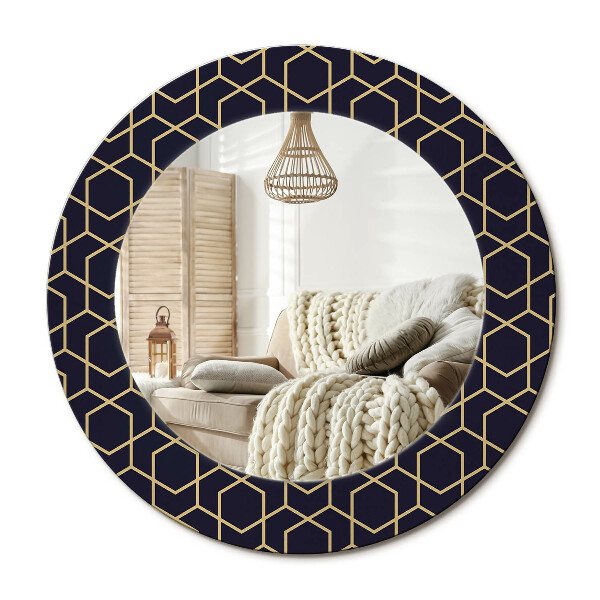 Kerek design tükör Geometriai absztrakció
