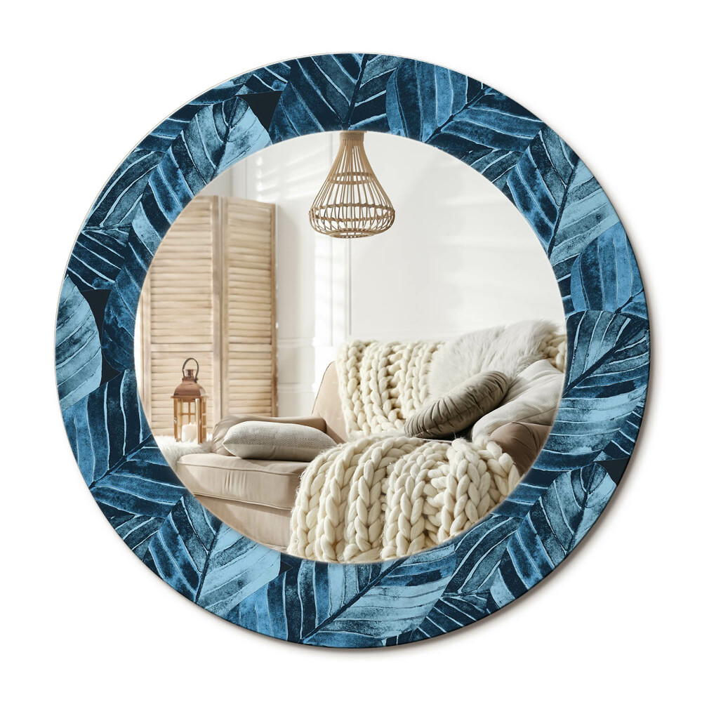 Kerek tükör dekoráció Dzsungel levelek